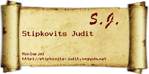 Stipkovits Judit névjegykártya