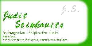 judit stipkovits business card